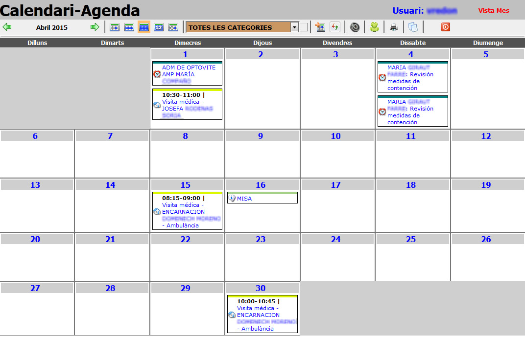Calendario - Agenda